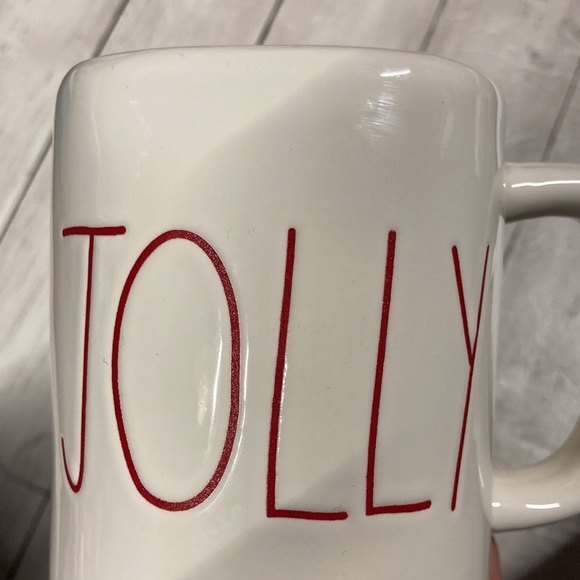 Rae Dunn Jolly Mug Red White - Picture 6 of 7
